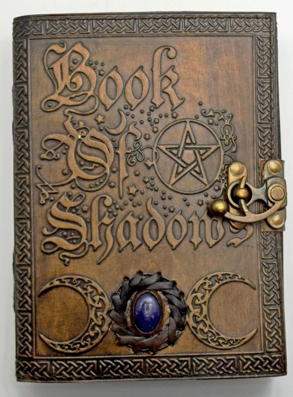 LTHR Journal: Book Of Shadows tea stained pgs  2tone