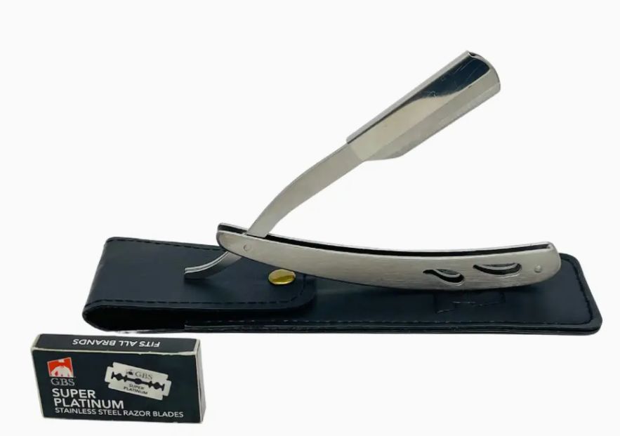Metal Barber Razor Shavette Interchan Blades