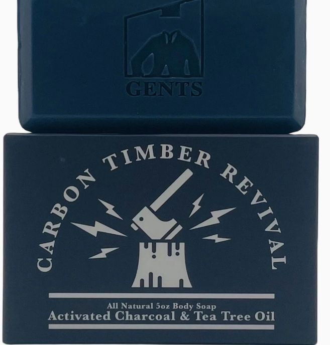 Gents Body Soap: Charcoal&amp;Tea Tree Oil 5oz