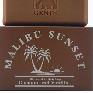 GENTS Body Soap: Coconut &amp;Vanilla 5oz