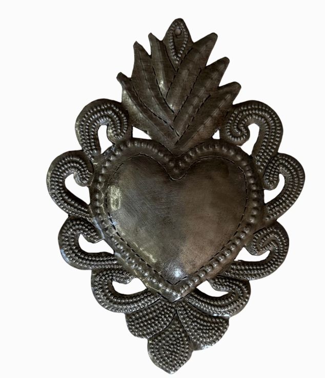 Haiti Art: Sacred Heart Metal Art