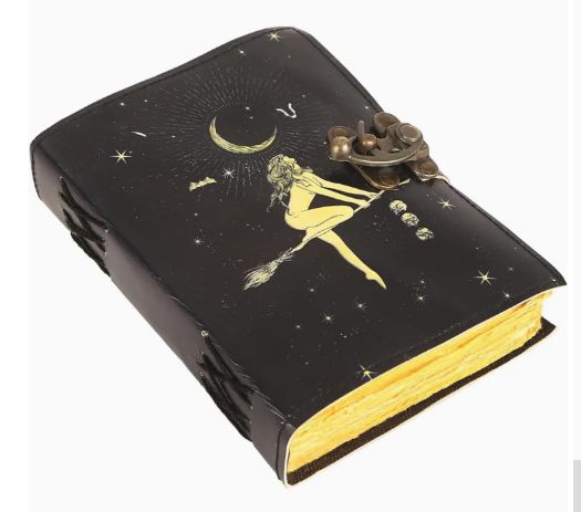 LTHR Journal: Woman on Broom Sun/Moon