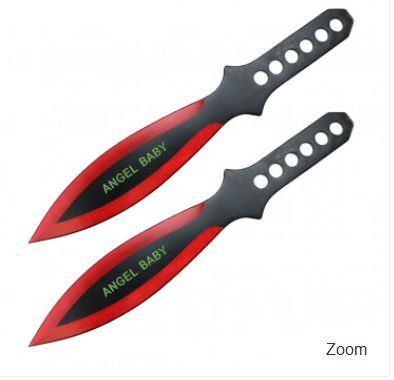 THRWR: 2 PC 9" Angel Baby Red BLDS