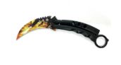 Karambit Butterfly: Tiger 8.5" Dragon PRNT BLD