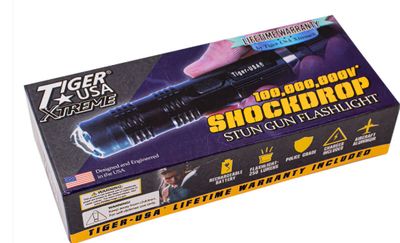 Stun gun: SHOCKDROP Tiger 100MV Flashlight