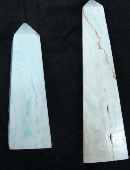 Obelisk:  Caribbean Calcite 6"