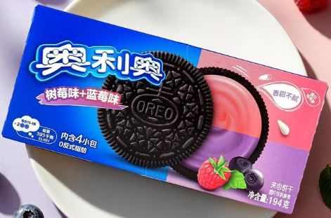 Oreo Korea: Rasp&amp;Blueberry cream 194g