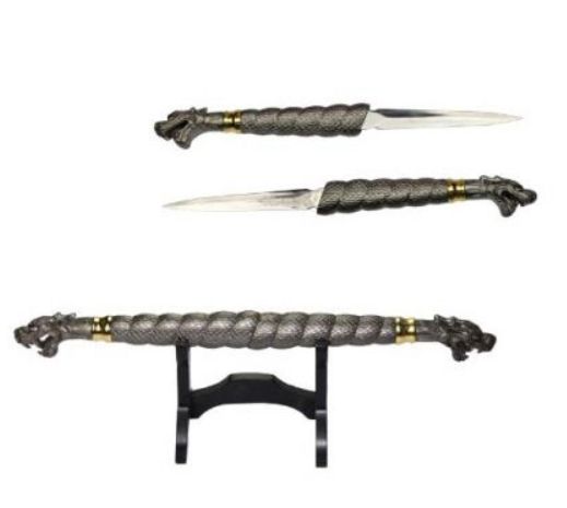 Dagger: Double Dragon SLVR 2 Blades 20"