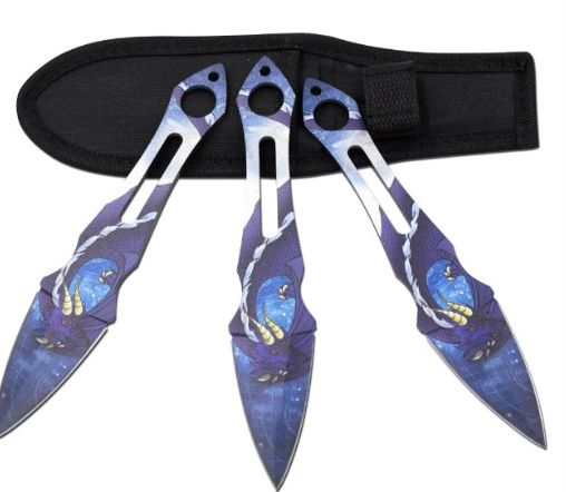 THRWR: 3PC 7"  PRNT BLD Hole HNDL