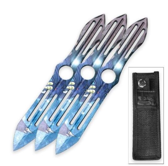 THRWR: 3PC PRNT Claws BLD 7"