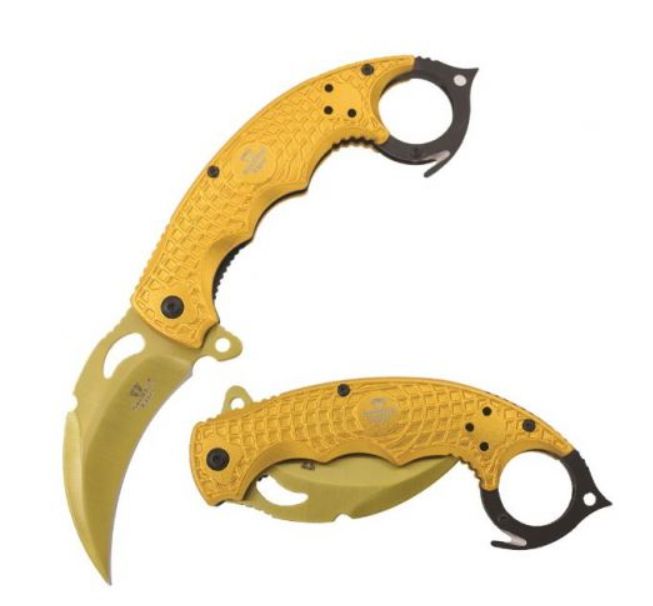 Karambit: GLD HNDL/BLK HND FNG RNG
