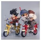 Dragon Ball Z Figure on Motorbike Son Goku or Roshi