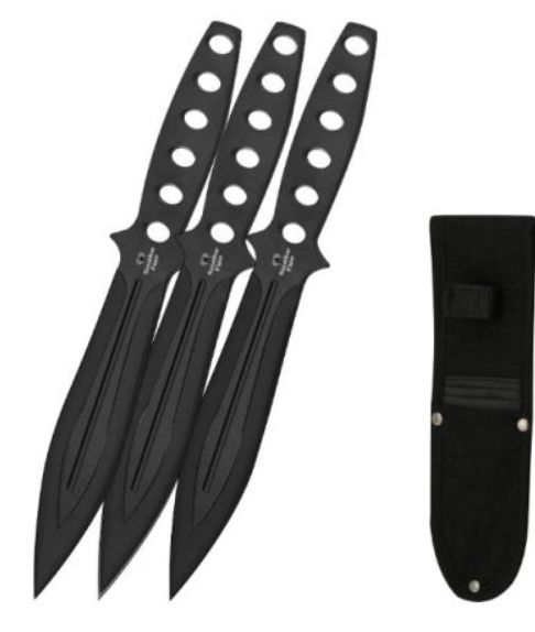 THRWR 3PC Tactical BLK BLDS 9"