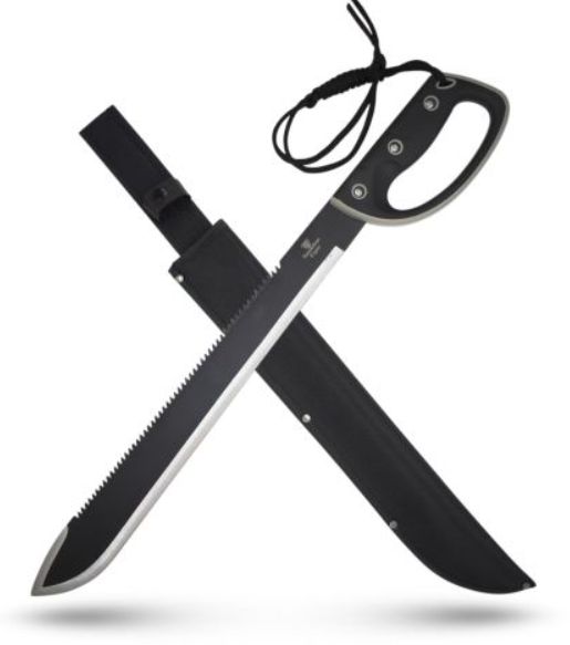 Black Machete: 24" 2Tone Sawback BLD