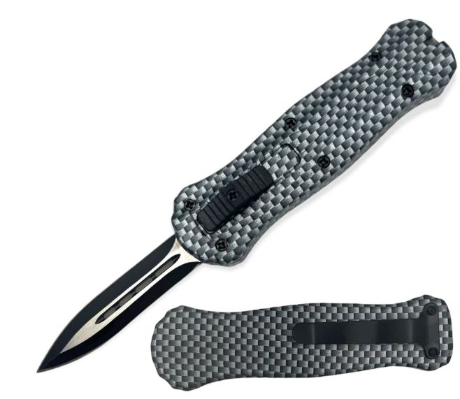 Mini OTF 5": Carbon Fiber HNDL 2T DBl Edge BLD