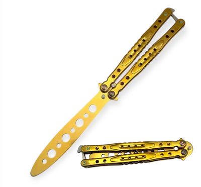 Butterfly Trainer Gold 1065 Steel  9"