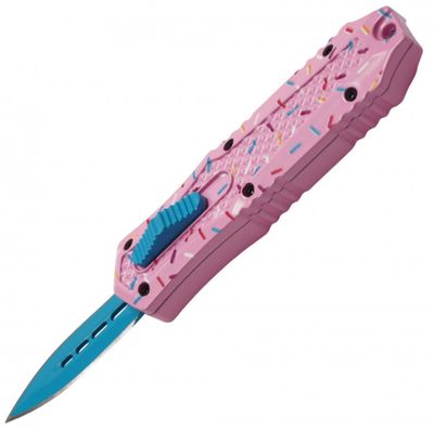 OTF:  Purpl Sprinkles PRNT HNDL BLU BLD 5.5"