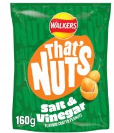 Walkers That's Nuts Salt&amp; Vinegar bag