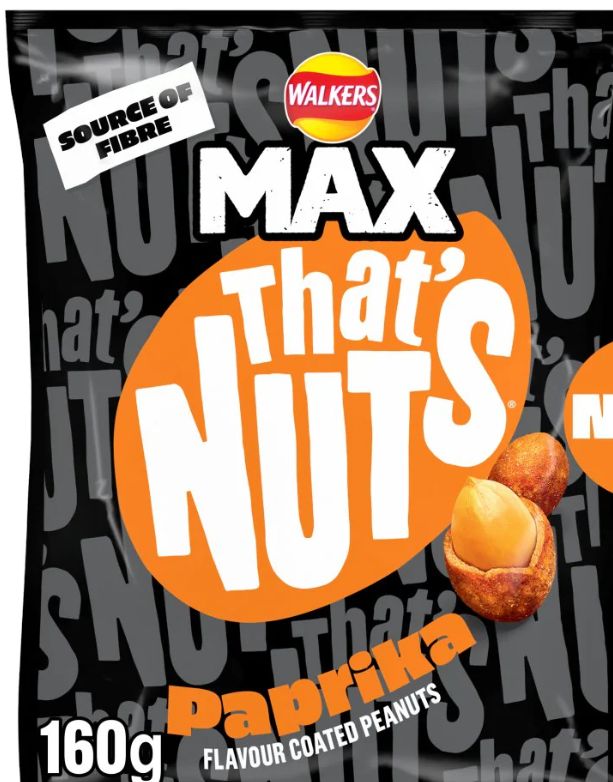 Walkers That's Nuts Max Paprika bag