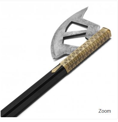 AXE: Metal Viking  Gnome 46" w/ Plaque LOR