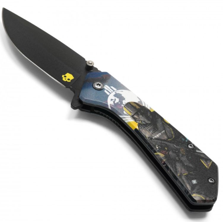KNife: BLK BLD Helldivers PRNT HNDL 8"