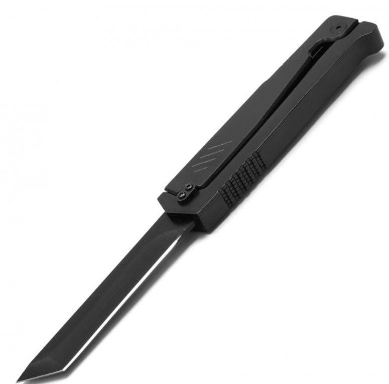 Gravity KNF: Alum HNDL BLK &amp; BLK BLD 9"
