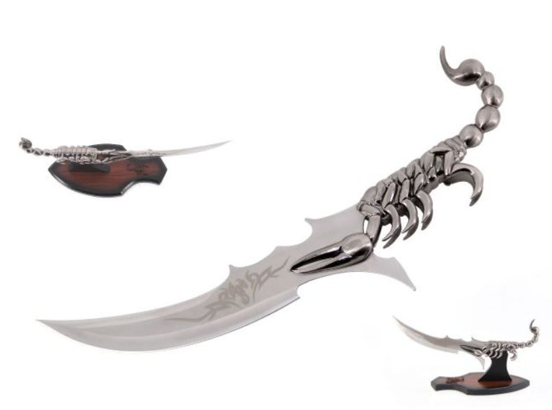 SE Scorpion Bowie KNF on Stand 15"