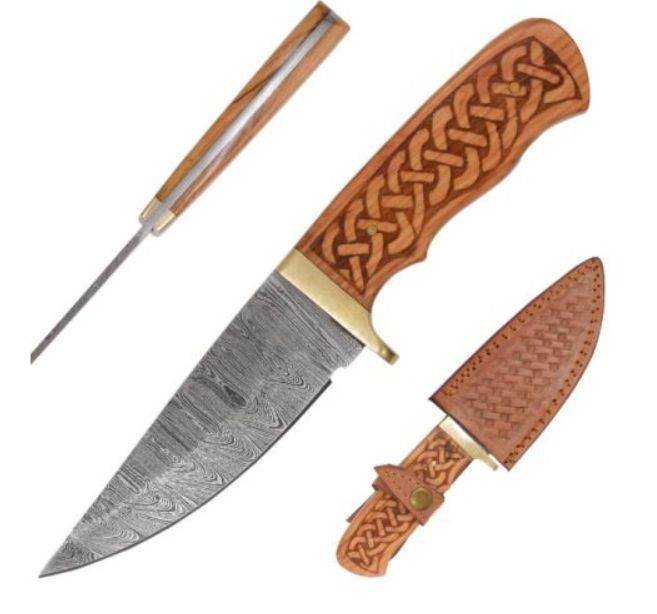 OR: Damascus HNDMD Fix BLD Celtic Wood HNDL  9"