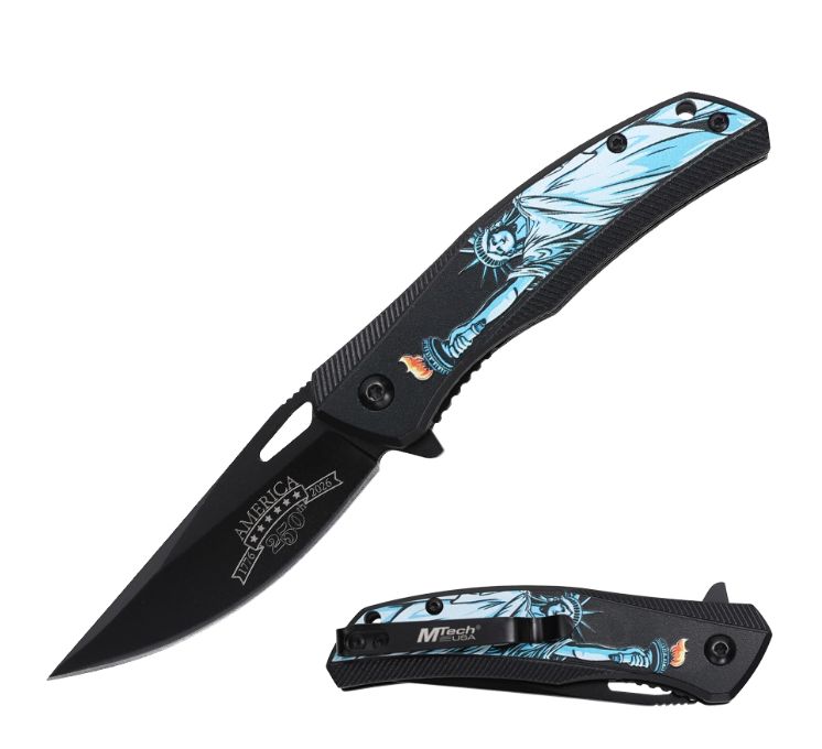 KNF: Lady liberty USA 250 HNDL BLK BLD