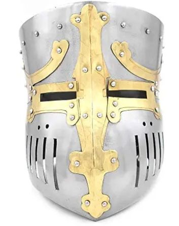 helmet: Templar Gold/SLVR detailing Slotted sides