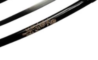 Ten Ryu Sword:  1045 HC HF WD HND FLOWER scabb