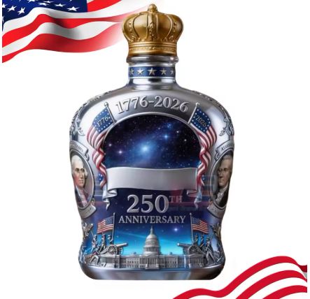 US 250th Anniversary Whiskey Bottle  "We the Peop.."