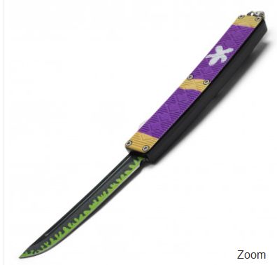 OTF: Purple Enma Zoro's Katana 9" Side button