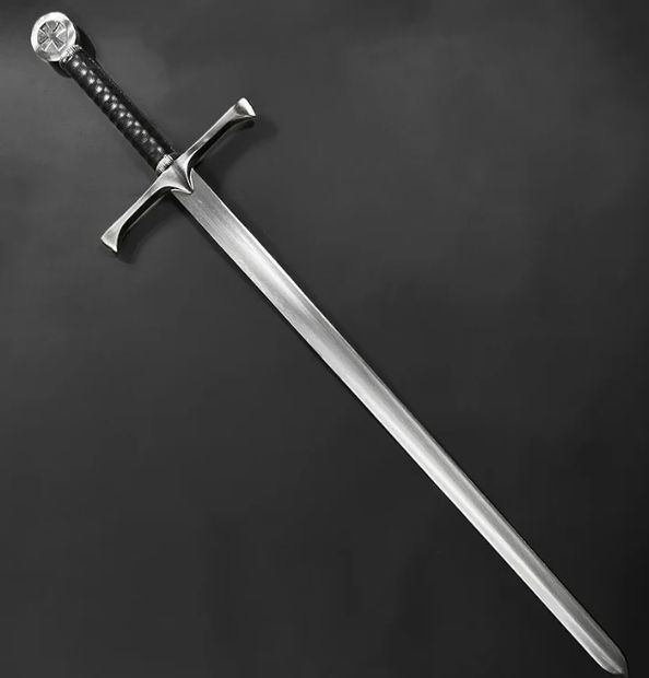 Sword: Medieval One Hand Cross Embl Pommel 42"