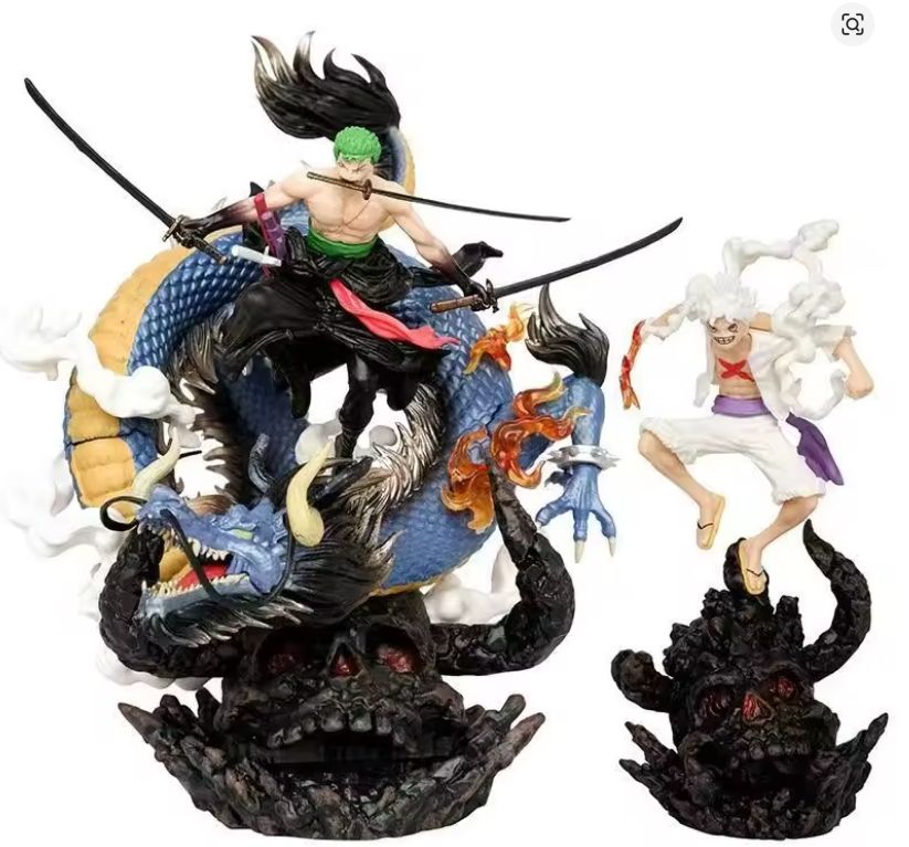 OP: Zoro Roronoa  VS Kaidou Figurines Statute