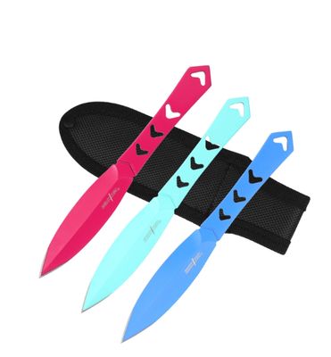 THRWR: 6.5"  3 Differ Colored Steel BLDS