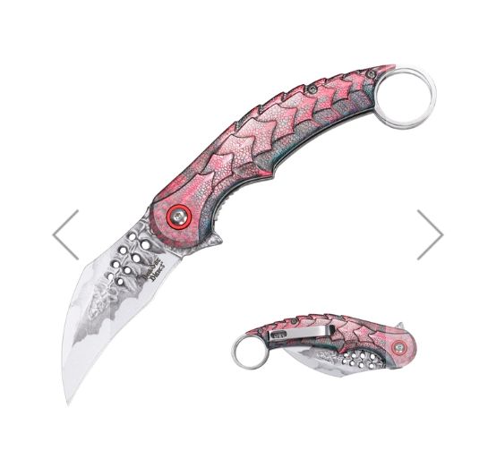 Karambit: Red/GRN DRGN Scales HNDL Hawkbill BLD