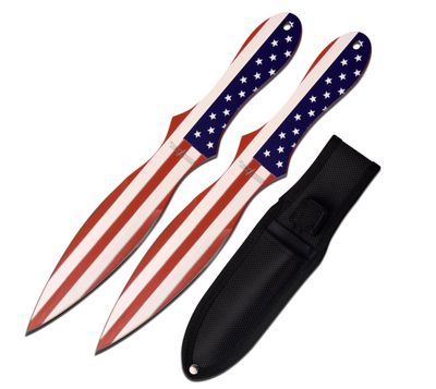 PP THRWRS 2PC: Flag PRNT BLD 8"