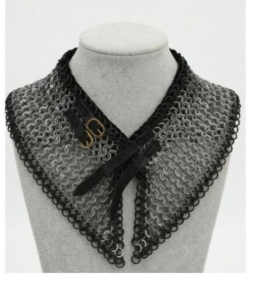 Aventail Chainmail Collar armor BLK/SLVR