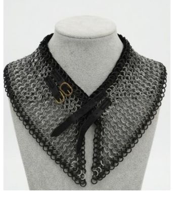 Aventail Chainmail Collar armor BLK/SLVR