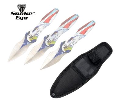 THRWR: 3 pc Eagle PRNT BLD 7.5"