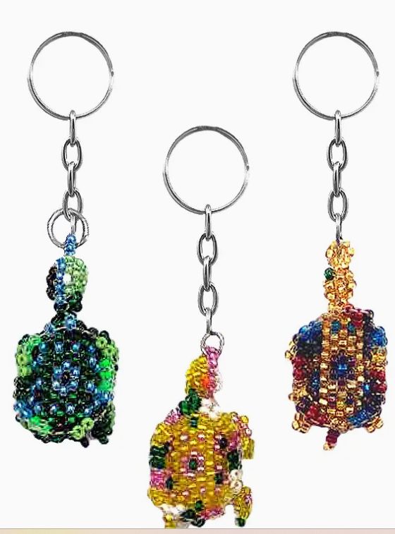 Beaded Ornie: Turtle Guatemala