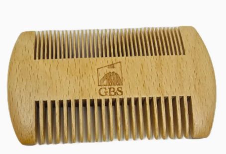 2 sided wooden beard comb for Gents