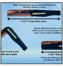 GBS Folding COMB for Beard grooming