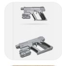FOAM: Helldivers 'Peacemaker" SLVR Pistol 14"