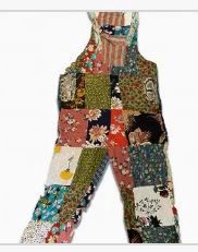 Cotton Patchwork Overalls: India