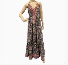 Kasturi Tie Silk Dress DBL Panel: India