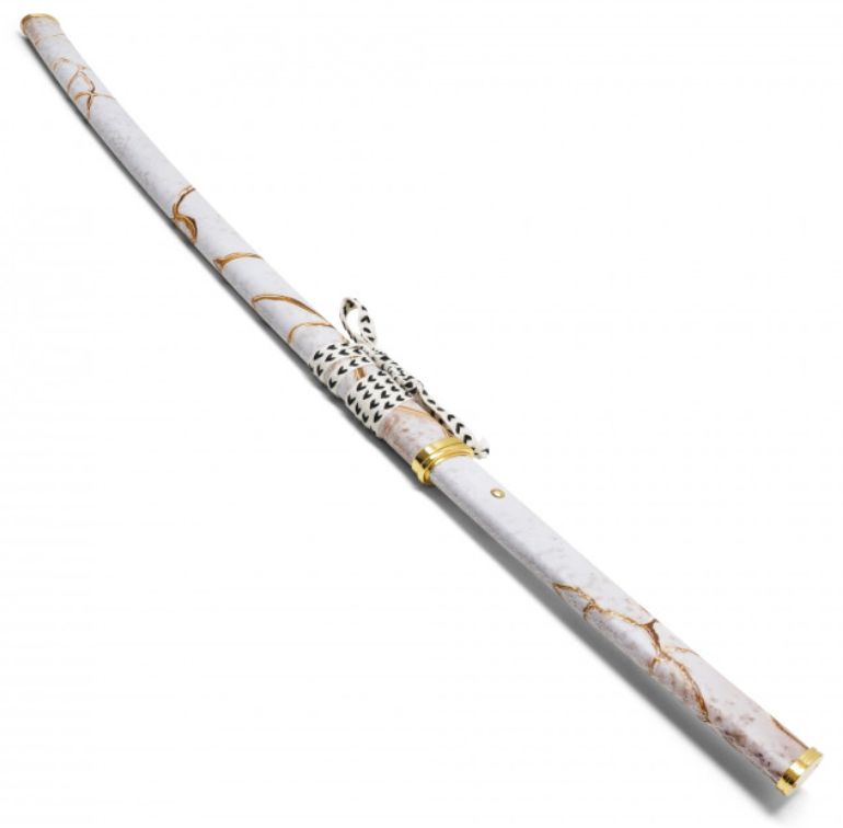 Katana: WHT Pattern Scab Gilded Dawn Scab 41"