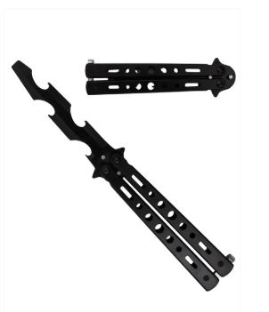 Butterfly KNF:  BLK Zig Zag TRANR BLD 8.5"
