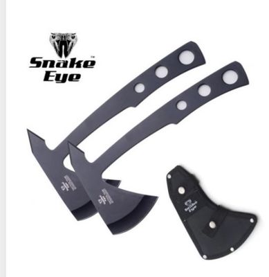 AXE  THRWRS: 2 pc BLK BLD